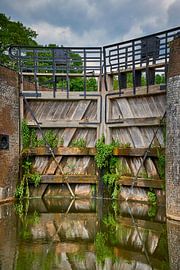 Overgrown wooden lock gates by Jenco van Zalk