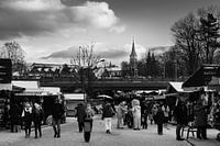 Winter street scene in Zakopane