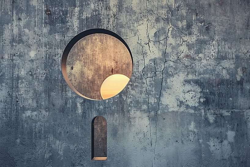 Sunset seen through a keyhole by Imperial Art House