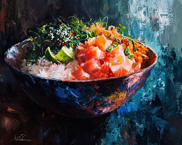 Art culinaire | Peinture alimentaire colorée sur Tableaux ARTEO