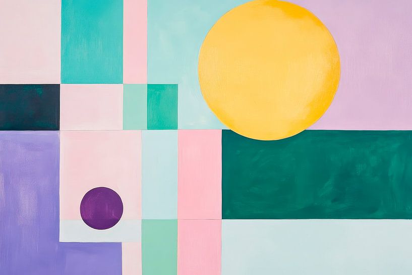 Abstract geometry with colours by Poster Art Shop