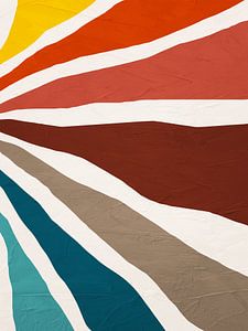 Bunte geometrische organische abstrakte Kunst