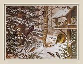 Schoolplate M.A. Koekkoek - "Birds in winter" by Anita Meis thumbnail