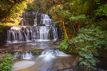 Purakaunui waterfall