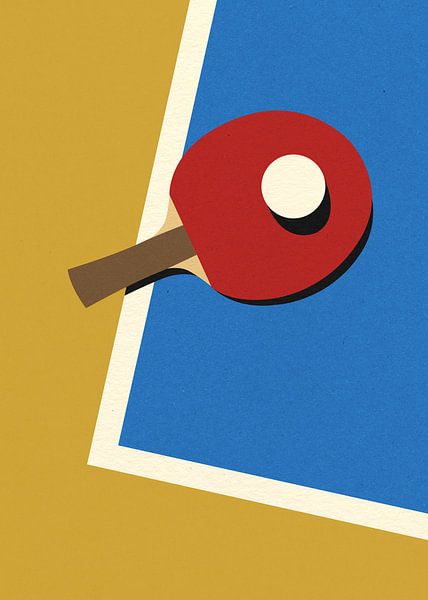 Équipe de tennis de table rouge par Rosi Feist