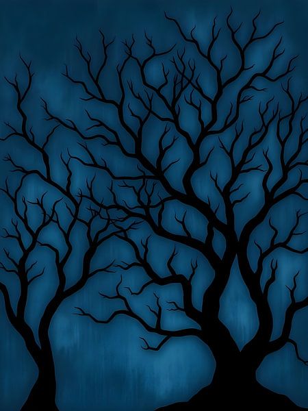 Blaues Gehirn Geisterbaum von Artistic