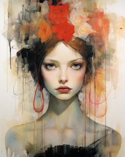 Modern portrait: &quot;Flower power&quot; by Studio Allee