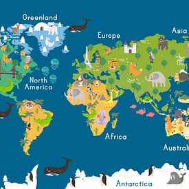 Wereldkaart Kids van Stef van Campen
