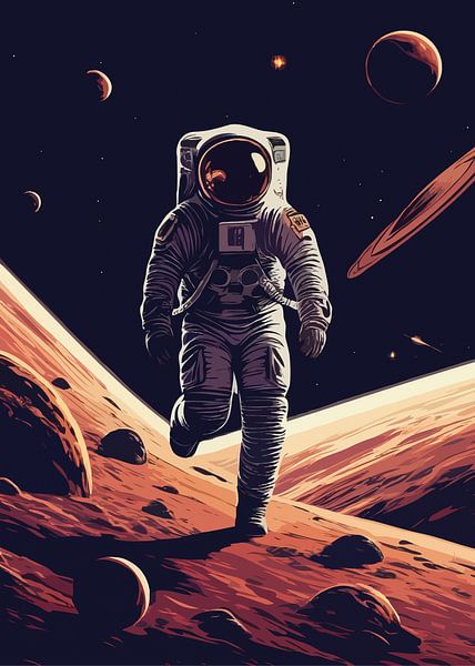 Running Astronaut by Rizal Azhari