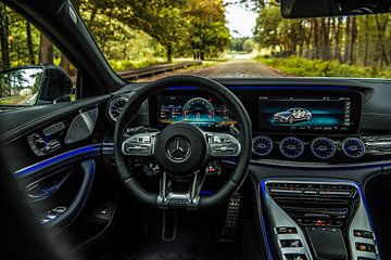 View from the Mercedes-AMG GT63 sports car by Bas Fransen