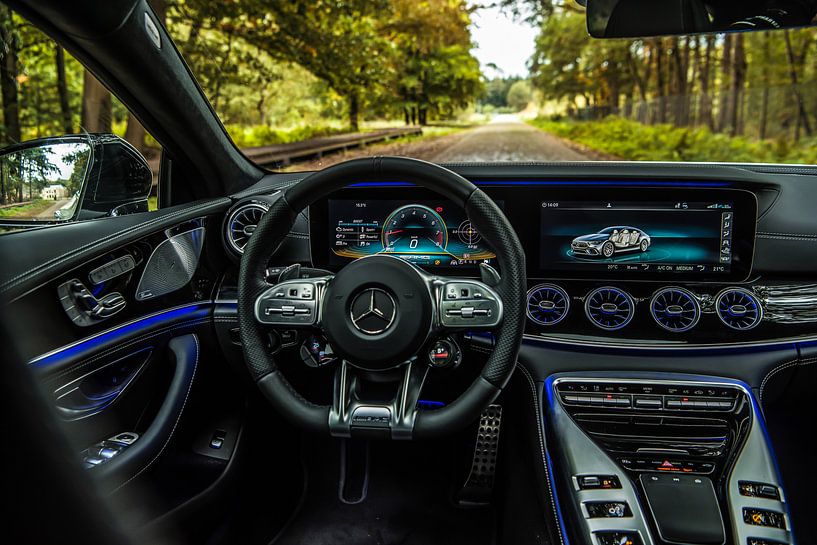 View from the Mercedes-AMG GT63 sports car by Bas Fransen