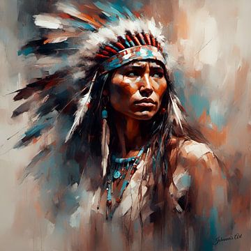 Native American Heritage 23 by Johanna's Art