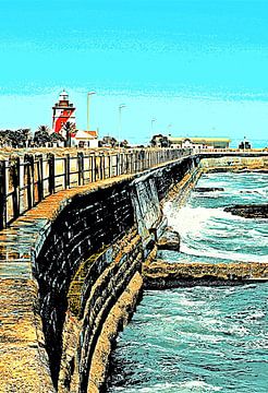 Green Point in Kaapstad gemengde techniek van Werner Lehmann