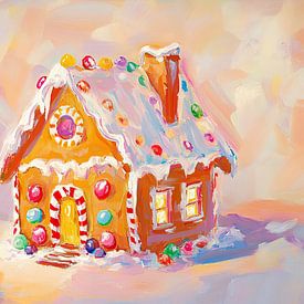 Maison en pain d'épices sur Art Merveilleux
