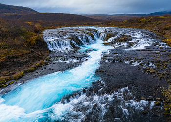 Brúarfoss Waterfall