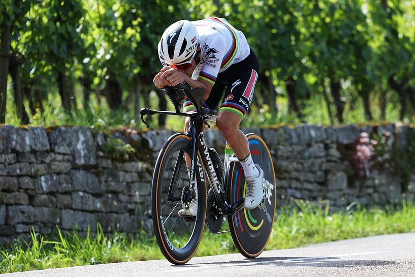 Remco Evenepoel Wereldkampioen tijdrijden Tour warmup 2024 van FreddyFinn