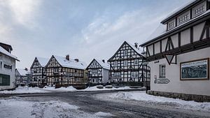 Herleshausen Fachwerkhäuser im Winter