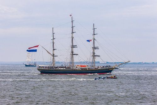 Clipper Stad Amsterdam with the KNRM