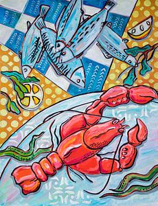 Hummer und Fisch