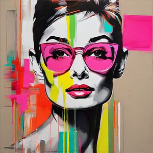 Hommage an Audrey Hepburn - Sexy - Pop Art Filter von Felix von Altersheim