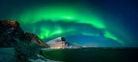 Nordlandsnupen Gebirge aurora von Wojciech Kruczynski Miniaturansicht