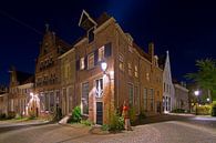 Medieval buildings in Deventer at night by Anton de Zeeuw thumbnail