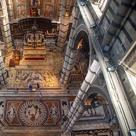Intérieur de la cathédrale de Sienne, Italie sur Jan Fritz