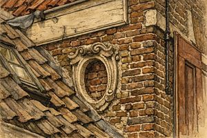 Mauerhäuser im historischen Amersfoort 11 20. Jahrhundert
