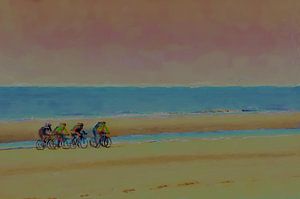 Promenade sur la plage à Wijk aan Zee - Freedom on Two Wheels