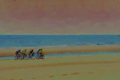 Promenade sur la plage à Wijk aan Zee - Freedom on Two Wheels