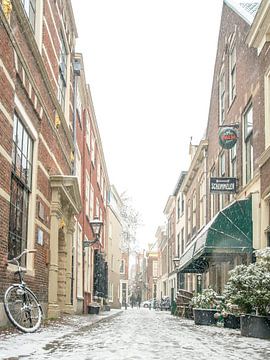 Leiden in de sneeuw von Dirk van Egmond