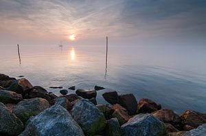 Zeilboot op het ijselmeer van Menno Bakker