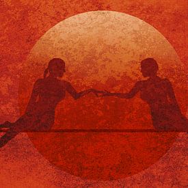 Gemeinsam, together, juntos, zusammen von Yke de Vos