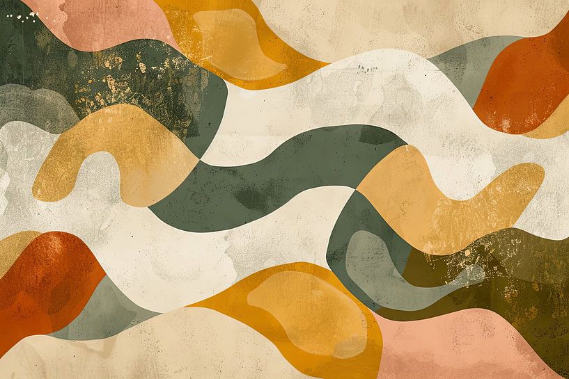Natürliche Harmonie – Abstrakte Komposition von Poster Art Shop