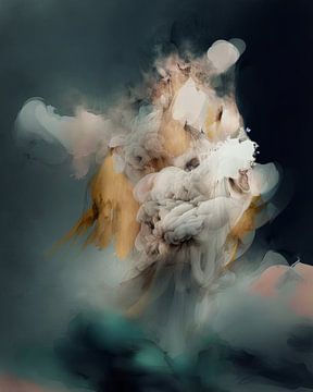 Contemporary abstract "color explosion" van Studio Allee
