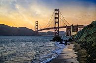 Golden Gate Bridge Sunset San Francisco van VanEis Fotografie thumbnail