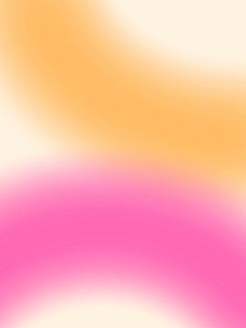 Soft Colour Transition in Peach and Fuchsia – Abstract Modern Wall Decoration