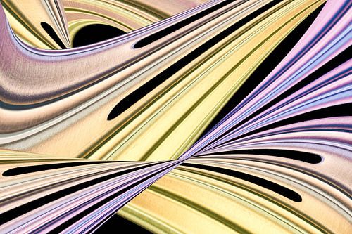 Dynamisch en abstract golvend patroon in pastel