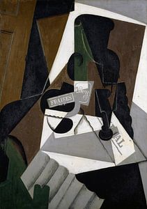 De pot met aardbeienjam, Juan Gris