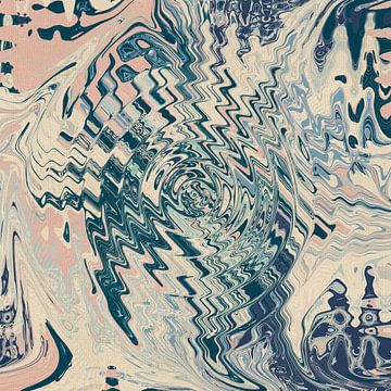 Reflektionen. 70er Jahre abstraktes Muster im Retro-Stil