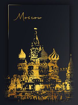 Moskou van Printed Artings