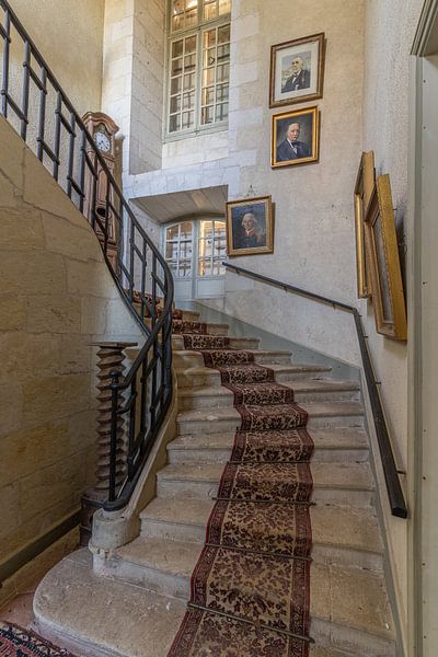 Stairwell in an abandoned castle - Urbex by Martijn Vereijken