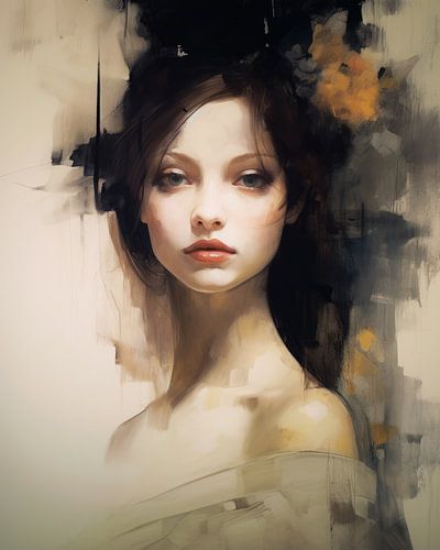 Modern portret met een klassieke twist