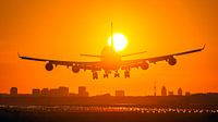 Schiphol Boeing 747 landet Sonnenkreuz von Bas van der Spek Miniaturansicht
