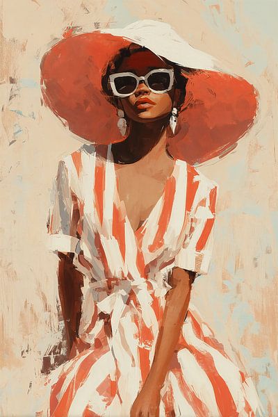 Retro Elegantie in Terracotta no.1 van Studio BB