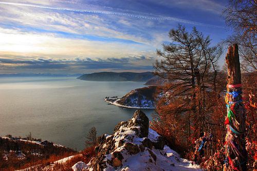 Vue sur le lac Baïkal | Tour de Sibérie | Photographie de voyage