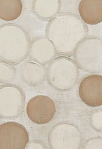 Cercles doux dans des tons et des textures terreux