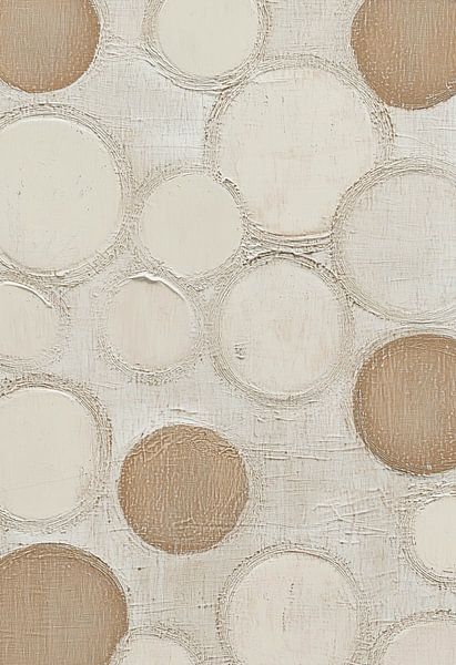 Cercles doux dans des tons et des textures terreux par Color Square