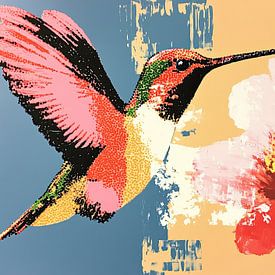 Fleur de colibri | Colibri sur Collection Moderne