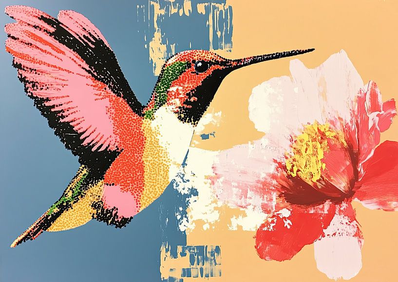 Hummingbird Flower | Hummingbird by Modern Collection